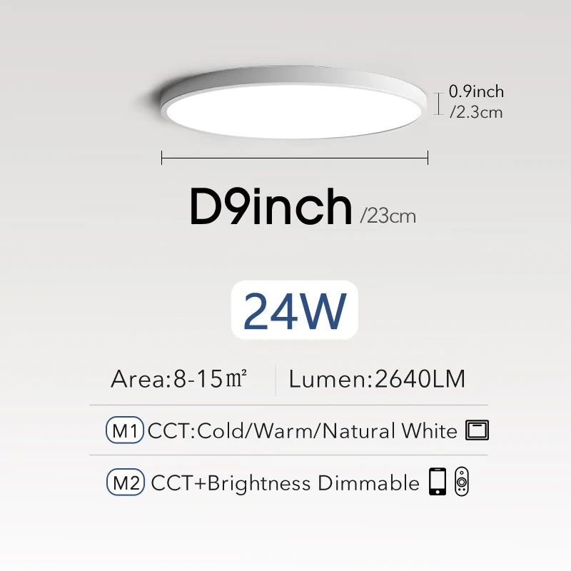 Smart LED ceiling light room