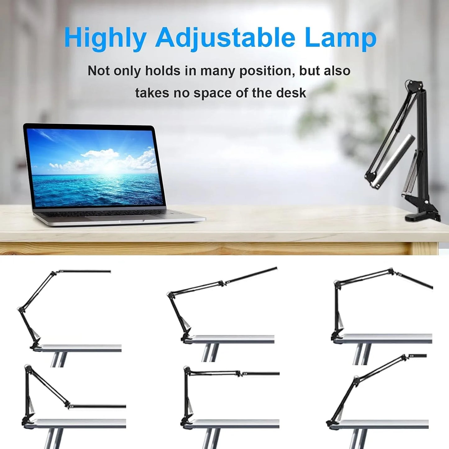 LED Folding Metal Desk Lamp