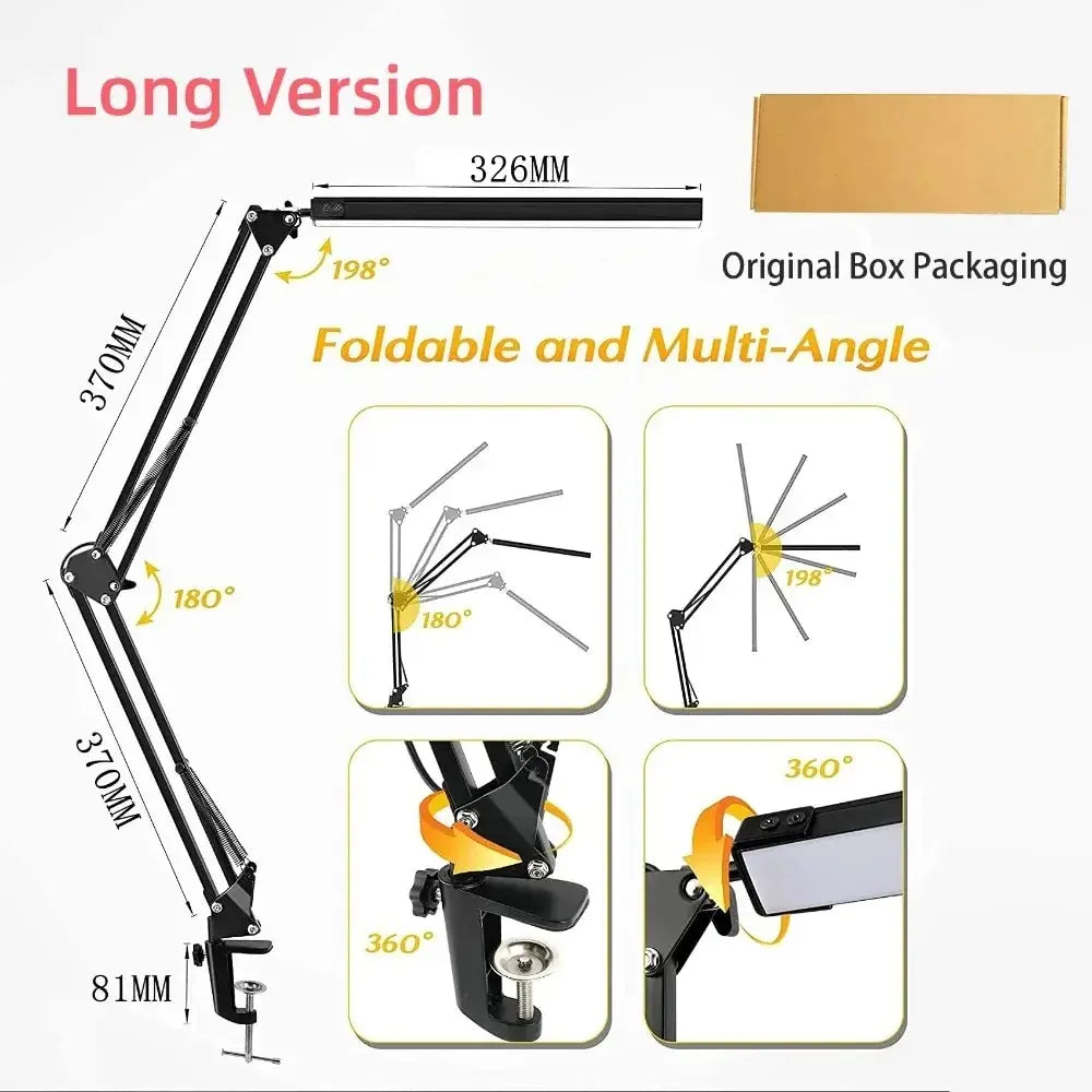 LED Folding Metal Desk Lamp