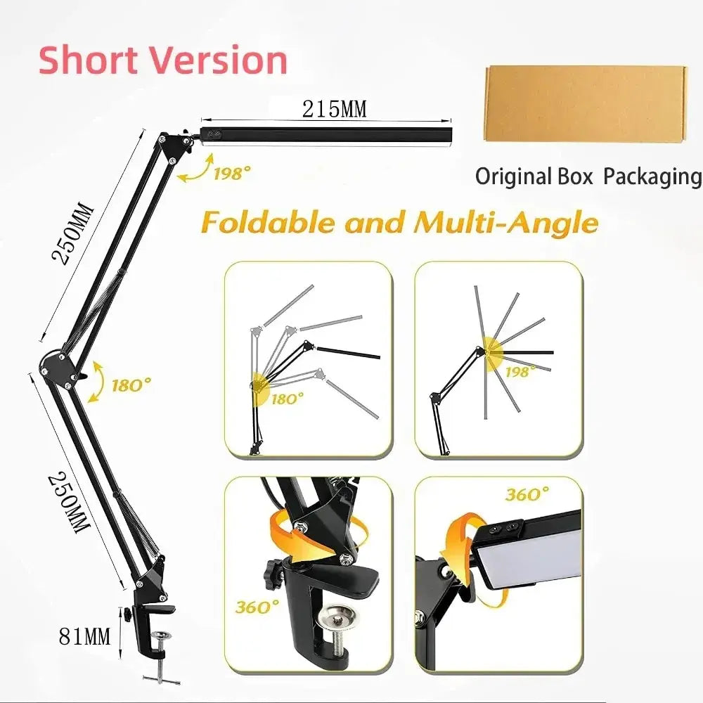 LED Folding Metal Desk Lamp