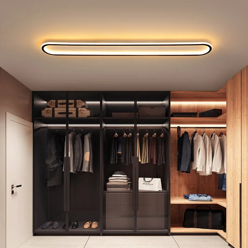 LED Ceiling Light 40/60/80cm Long Strip For Bedroom Study Kitchen Corridor Restaurant Hotel Apartment Indoor Lighting Fixtures