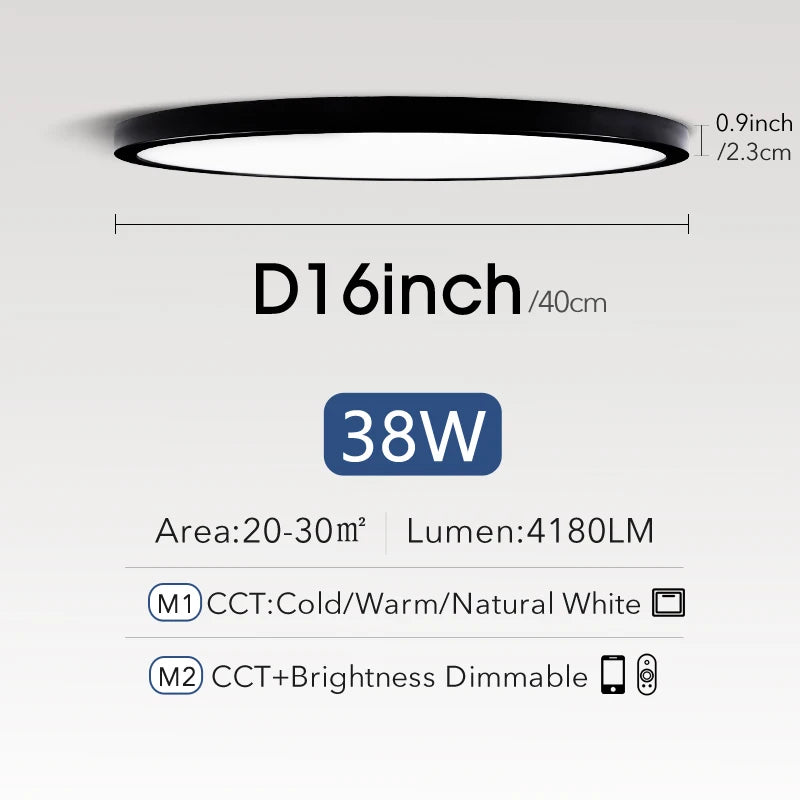 Smart LED ceiling light room