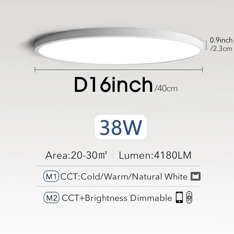 Smart LED ceiling light room