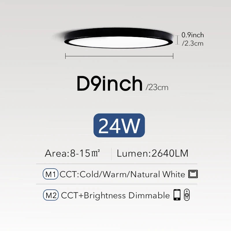 Smart LED ceiling light room