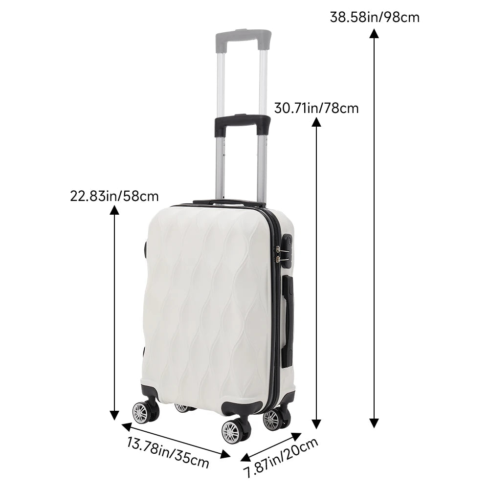 【Sheonly】20 Inch Hard Shell Travel Suitcase