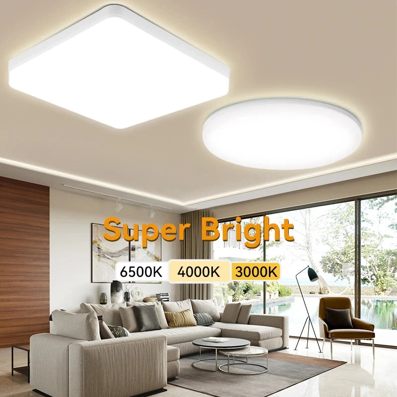 Modern Led Ceiling Lamps 15/20/30W Ceiling Panel Fixtures AC 110V-220V For Room Living Bedroom Kitchen Home Decor Panel Lights