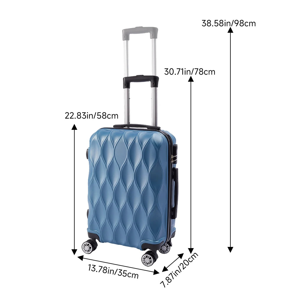 【Sheonly】20 Inch Hard Shell Travel Suitcase