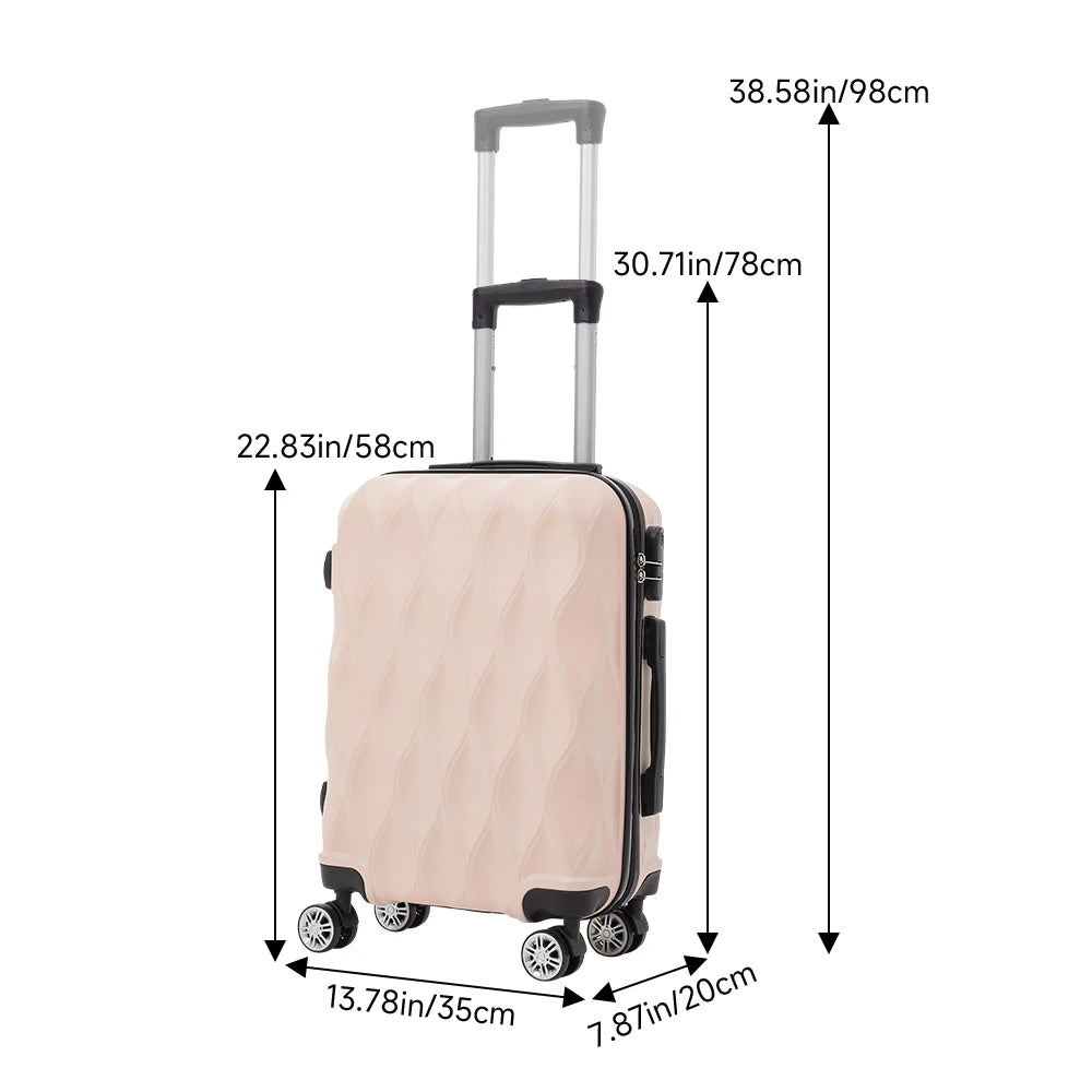 【Sheonly】20 Inch Hard Shell Travel Suitcase