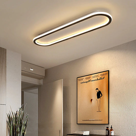LED Ceiling Light 40/60/80cm Long Strip For Bedroom Study Kitchen Corridor Restaurant Hotel Apartment Indoor Lighting Fixtures